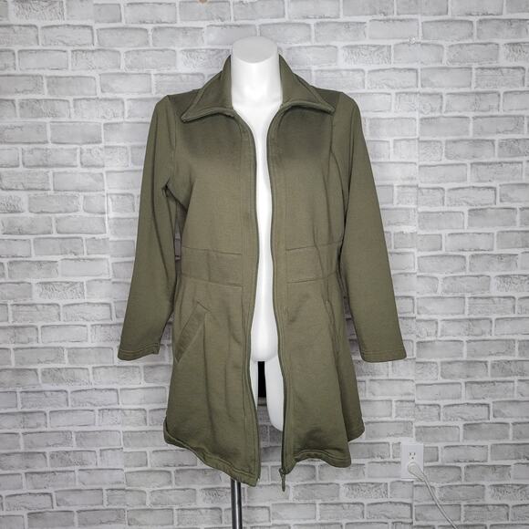 Torrid Olive Green Fleece Anorak Jacket, size 2 - Picture 1 of 8